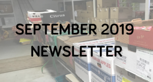 The september 2019 monthly newsletter