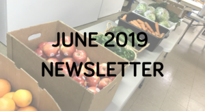 The june 2019 monthly newsletter poster
