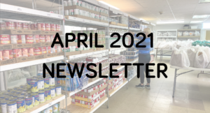 The april 2021 monthly newsletter banner