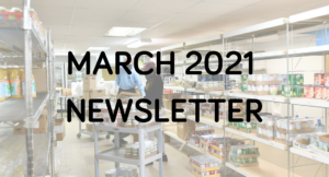 The march 2021 monthly newsletter poster