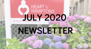 The july 2020 monthly newsletter poster