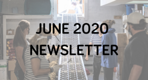 The june 2020 monthly newsletter poster