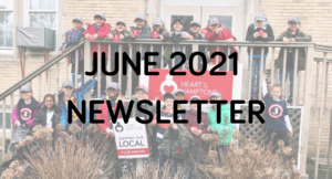 June 2021 newsletter with so many people standing together