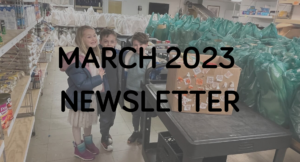 March 2023 newsletter poster with children image